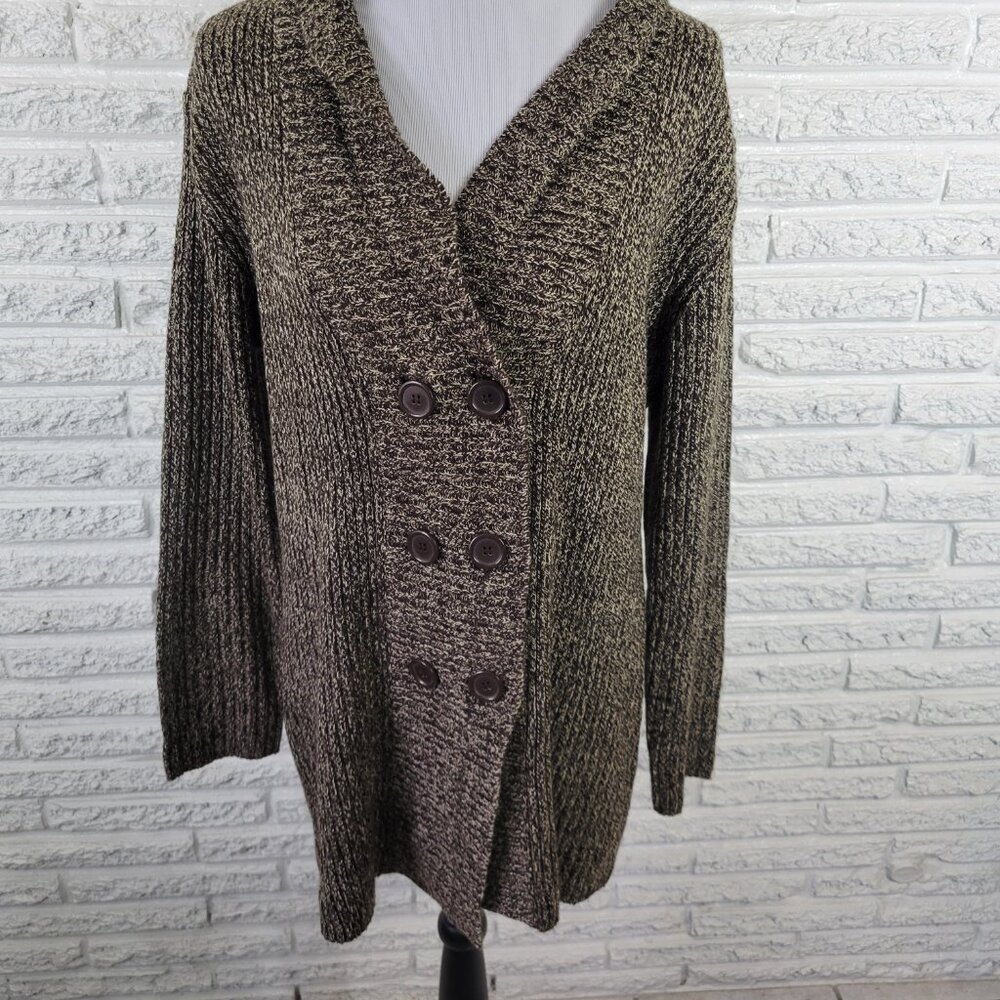 United States Sweaters Womens XL Cardigan Brown Marled Long Sleeve HNGE - Picture 4 of 9